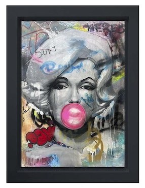 Pintura Marilyn Monroe técnica mixta Lune Art Gallery