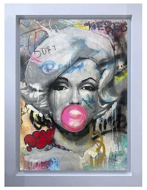 Pintura Marilyn Monroe técnica mixta Lune Art Gallery