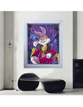 Pintura Milly Bunny técnica mixta Lune Art Gallery