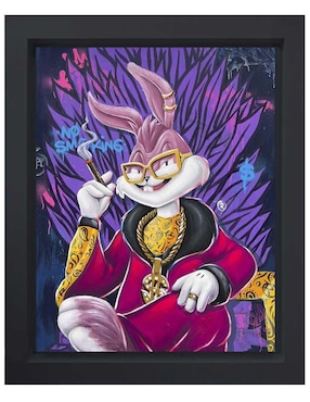 Pintura Milly Bunny técnica mixta Lune Art Gallery Bugs