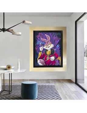 Pintura Milly Bunny técnica mixta Lune Art Gallery