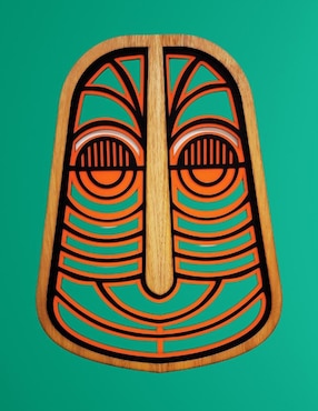 Accesorio decorativo Homys arte africano