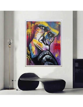 Pintura Gorila técnica mixta Lune Art Gallery AnimalArt