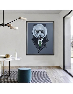 Pintura Mr. Panda técnica mixta Lune Art Gallery MilleniArt
