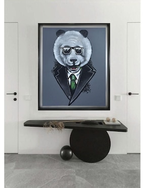 Pintura Mr. Panda técnica mixta Lune Art Gallery MilleniArt