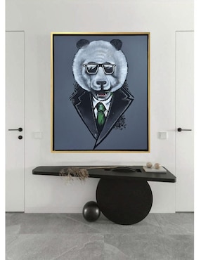 Pintura Mr. Panda técnica mixta Lune Art Gallery Milleniart