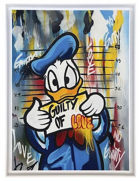 Pintura Donald técnica mixta Lune Art Gallery Milleniart