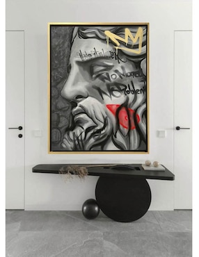 Pintura No Money No Problem técnica mixta Lune Art Gallery David