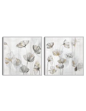 Pintura Amapola Plateada técnica mixta Cuadros Jr