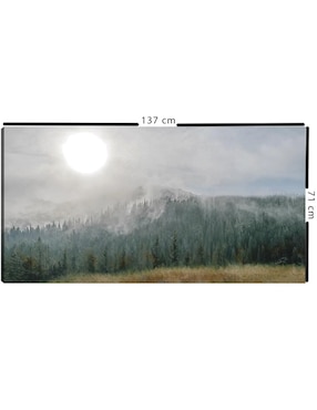 Pintura Montaña Resplandor Lunar técnica mixta Cuadros Jr