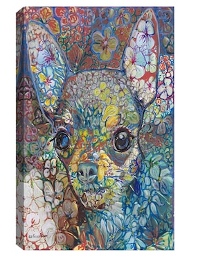 Pintura Chihuahua técnica mixta Cuadros Jr