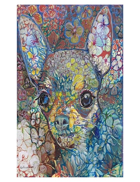 Pintura Chihuahua técnica mixta Cuadros Jr
