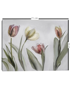 Pintura Floral técnica mixta Cuadros Jr