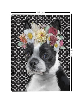Pintura Cachorro Luxe II técnica mixta Cuadros Jr