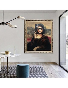 Pintura Mona Lisa técnica mixta Lune Art Gallery Surrealismo