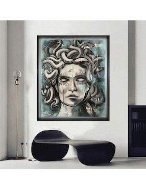 Pintura Medusa técnica mixta Lune Art Gallery Mitología