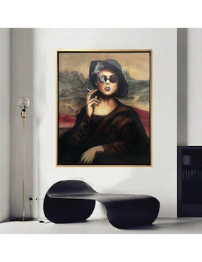 Pintura Mona Lisa técnica mixta Lune Art Gallery