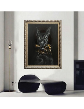 Pintura Bad Dog técnica mixta Lune Art Gallery AnimalArt