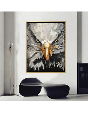 Pintura Águila en las montañas técnica mixta Lune Art Gallery AnimalArt