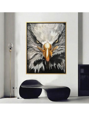 Pintura Águila en las montañas técnica mixta Lune Art Gallery AnimalArt