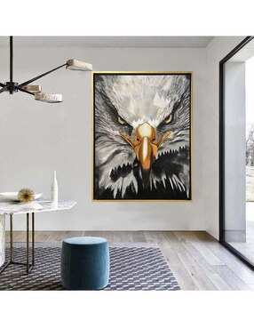 Pintura Águila en las montañas técnica mixta Lune Art Gallery AnimalArt