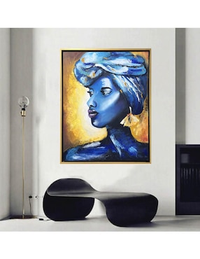 Pintura African Woman técnica mixta Lune Art Gallery Africana