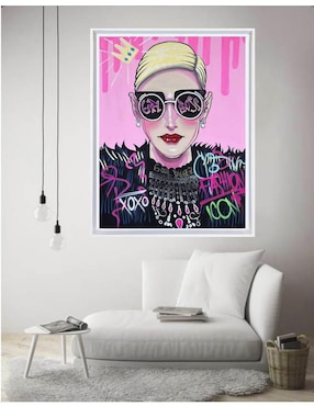 Pintura Girl Boss técnica mixta Lune Art Gallery MilleniArt