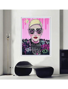 Pintura Girl Boss técnica mixta Lune Art Gallery MilleniArt