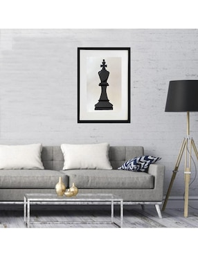 Pintura King técnica acrílico Lune Art Gallery Ajedrez