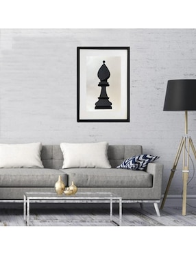 Pintura Alfil técnica acrílico Lune Art Gallery Ajedrez