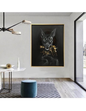 Pintura Bad Dog técnica mixta Lune Art Gallery AnimalArt