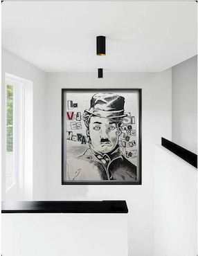Pintura Charles Chaplin técnica acrílico Lune Art Gallery MilleniArt