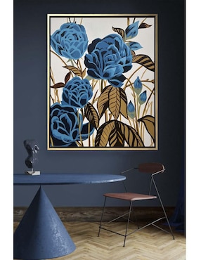 Pintura Blue Moon técnica acrílico Lune Art Gallery