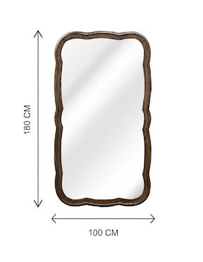 Espejo rectangular Lune Art Gallery Cloud