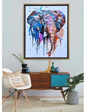 Pintura Dream Elephant 2.0 técnica acrílico Lune Art Gallery Animalart