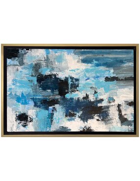 Pintura Azul técnica mixta Lune Art Gallery Abstractos