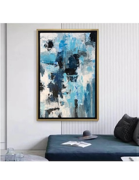 Pintura Azul técnica mixta Lune Art Gallery Abstractos