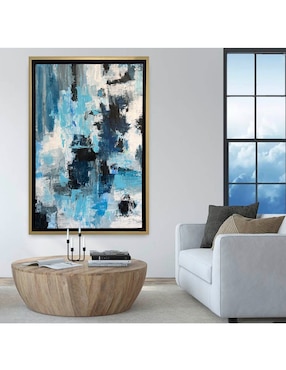 Pintura Azul técnica mixta Lune Art Gallery Abstractos