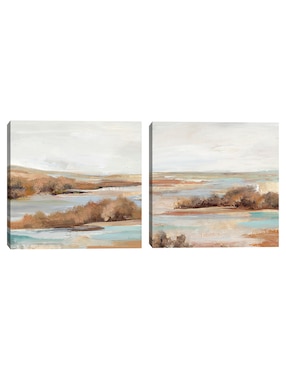 Pintura Valle Acuatico I técnica mixta Cuadros Jr