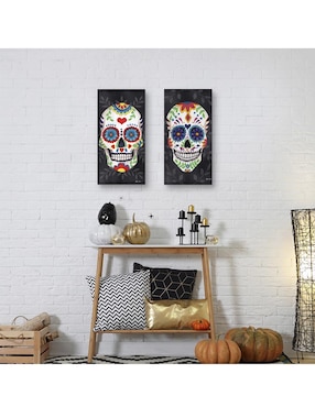 Pintura Calavera de Azucar técnica mixta Cuadros Jr