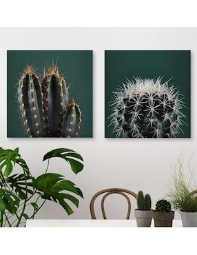 Pintura Cactus III técnica mixta Cuadros Jr