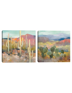 Pintura Alto Desierto I técnica mixta Cuadros Jr