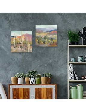 Pintura Alto Desierto I técnica mixta Cuadros Jr