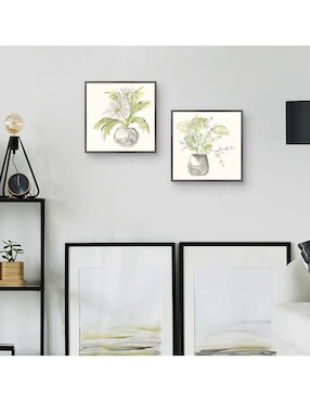 Pintura Planta técnica mixta Cuadros Jr