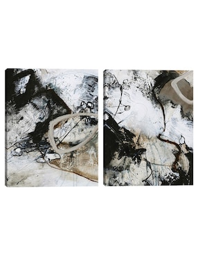 Pintura Blanco y Negro II técnica mixta Cuadros Jr