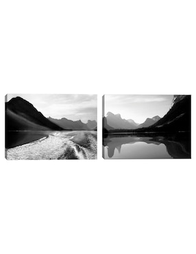 Pintura Maligne Lake Wake Canada técnica mixta Cuadros Jr Maligne Lake Wake Canadá