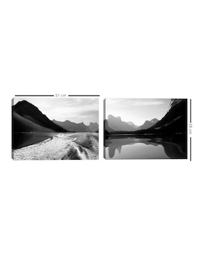 Pintura Maligne Lake Wake Canada técnica mixta Cuadros Jr Maligne Lake Wake Canadá