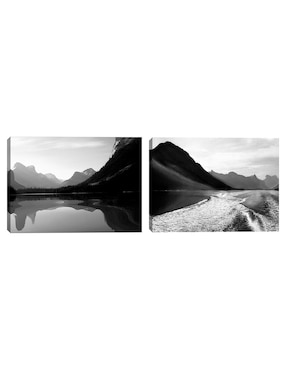 Pintura Maligne Lake Wake Canada técnica mixta Cuadros Jr Maligne Lake Wake Canadá