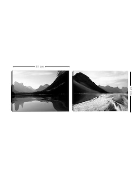 Pintura Maligne Lake Wake Canada técnica mixta Cuadros Jr Maligne Lake Wake Canadá