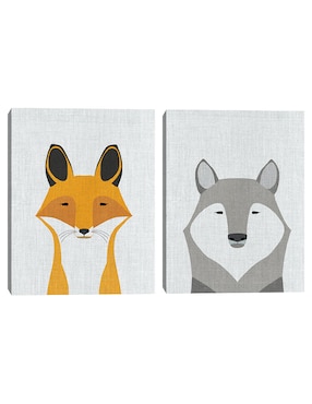 Pintura Zorruno técnica mixta Cuadros Jr